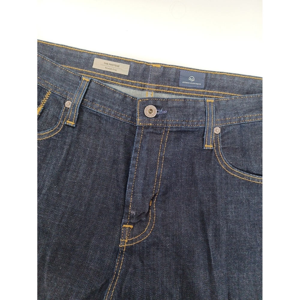 Adriano Goldschmied Mens 38x32 The Protege Straight Leg Denim Jeans